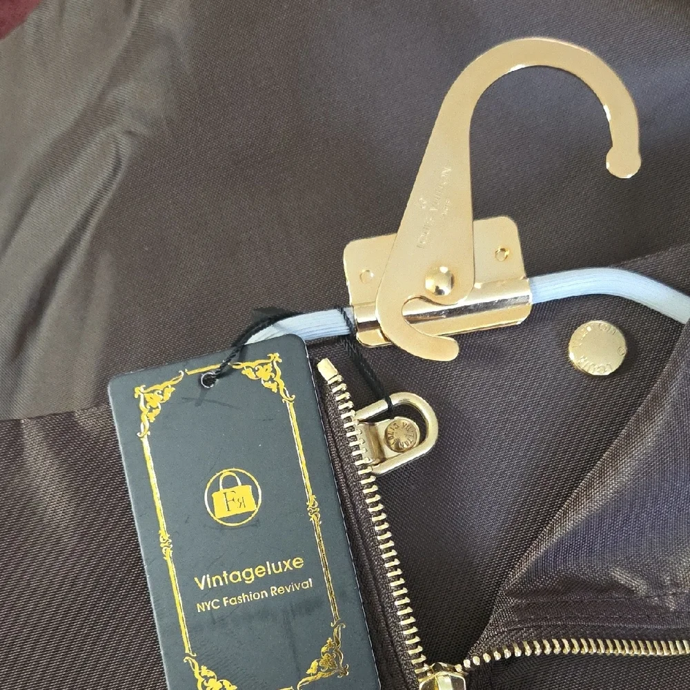 Louis Vuitton Helanga Taiga Luggage with garment bag